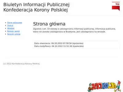 bip.konfederacjakoronypolskiej.pl