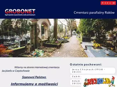 czestochowarakow.grobonet.com