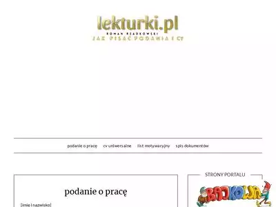 podanie.lekturki.pl